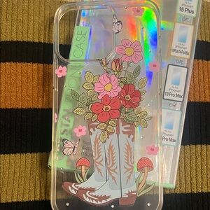 Floral Boot Design Phone Case for iPhone